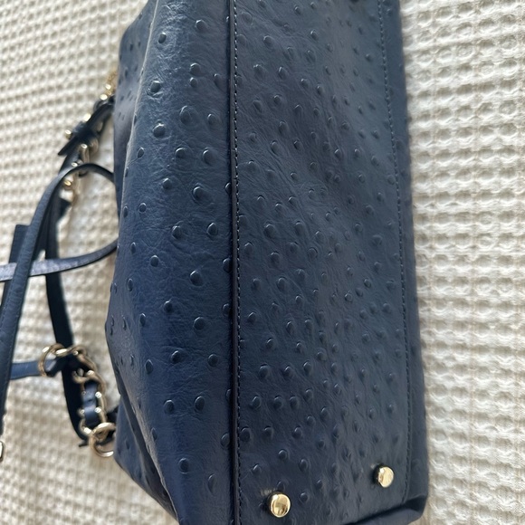 Kate Spade Ostrich Leather Satchel. Madeline - Picture 4 of 6